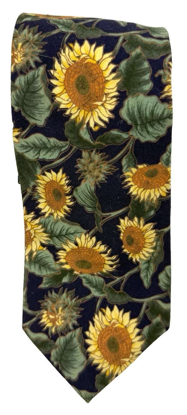 Tango Max Raab Sunflower cotton Tie Wedding Eclectic Grandpa Dadcore